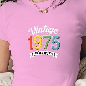 เสื้อยืดตัวสั้นวินเทจ1975รุ่นลิมิเต็ดอิดิชั่น - Product Image 3