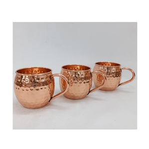 timeless design copper moscow mule <b>mugs</b> <b>set</b> for refreshing beverages strong build suitable for kitchen and bar serving - Product Image 3
