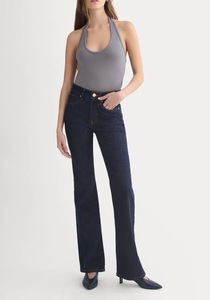 Top Halter de Mujer con Cuello Redondo, 100% Algodón, Tejido de Punto Acanalado, Estilo Minimalista, Color Gris Sólido, Transpirable y de Secado Rápido - Product Image 5