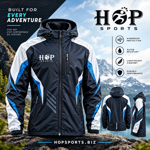 Vestes coupe-vent personnalisées, veste coupe-vent à capuche imperméable unisexe, logo personnalisé, veste softshell de randonnée en plein air - Product Image 4