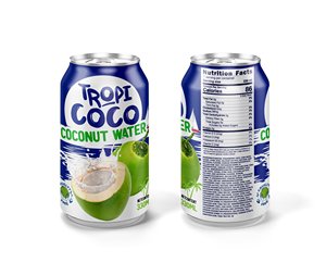 Bebida Tan Do, Agua de Coco 100% en Lata de Aluminio de 250ml/330ml/500ml, 24 Meses de Caducidad, Hecho en Hanói, Vietnam - Product Image 1