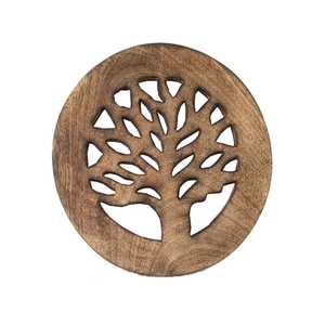 Tropical Monstera Leaf Wooden Coaster Creative Solid Wood Leaf Shape <b>Trivet</b> Heat Insulated Cup Mug Mat Kitchen Table Placemat - Product Image 5