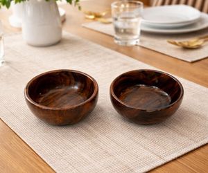 Custom Design <b>Small</b> Eco-Friendly Classic Mango Wood Epoxy Resin Carved <b>Bowl</b> Customizable Color Logo for Party Charcuterie Dip - Product Image 6