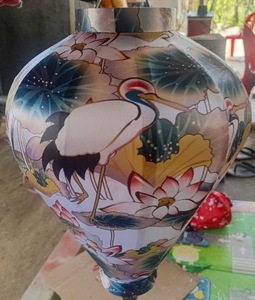 Silk Lanterns Hoi An Bamboo Silk Lanterns Hanging Lighting For Garden Wedding Decor Vietnam Silk Lanterns - Product Image 6