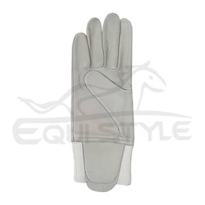 Gants de travail de sécurité pour la construction, gants de protection en cuir blanc uni de haute qualité, gants en cuir avec logo personnalisé en gros - Product Image 2