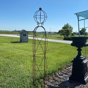 Garden Tour Sign Arrow Decor With Flowers 5c Vintage Style Outdoor Garden Decoration Simple Design Aluminum Material - Product Image 4