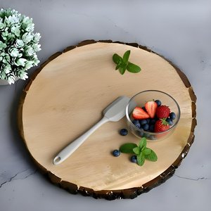 Custom Size Live Edge Wood Serving <b>Platter</b> Handmade Natural Wooden Display Tray for Retail Gift and Home Decor - Product Image 5