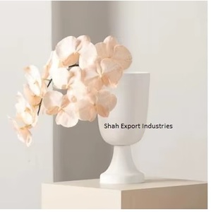 Most Selling Metal Flower <b>Vase</b> With Base White Color Wedding Entryway Tabletop & <b>Floor</b> Decorative Flower <b>Vases</b> - Product Image 1