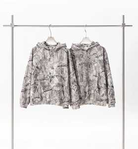 Sweat à capuche unisexe personnalisé en molleton 100% coton épais, motif camouflage Real Tree hiver, coupe oversize, style streetwear, imprimé numérique intégral - Product Image 1