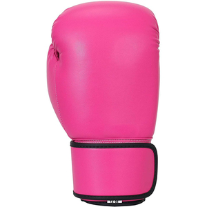 Gants de boxe respirants en cuir PU, design en cuir véritable, couleur rose, poignet lacé, personnalisation de votre propre logo, fabriqués au Pakistan - Product Image 2