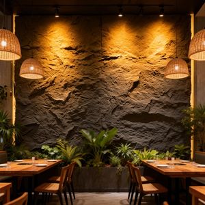 Muestra Gratuita, Diseño Popular, Paneles de Pared de Piedra Artificial de PU Impermeables y Modernos, Botánicos, para Uso en Interiores/Exteriores - Product Image 3