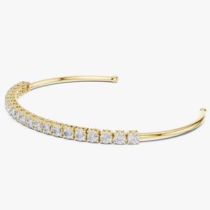 <b>Iced</b> <b>Out</b> 925 Sterling Silver Moissanite Diamond Bracelet Unisex Fashion Accessory for Men Women and Party Events - Product Image 1