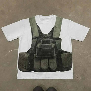 เสื้อยืดผู้ชายทรงหลวม คอวี ผ้าฝ้าย 100% หนา 220 กรัม ทรงบ็อกซี่ ไซส์ใหญ่พิเศษ ราคาสุดคุ้ม - Product Image 5