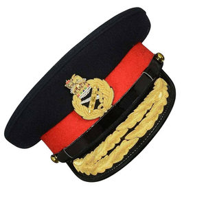 Gorra de Uniforme para Conductor, Capitán, Chauffeur, al por Mayor, 100% Lana, Plana, Lisa, para Uso General - Product Image 5