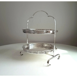 Round Shape Metal <b>Cake</b> Stands Silver Color Single <b>Tier</b> Display Stand Wedding Birthday Party Use Handmade <b>Cake</b> Stand Round Shape - Product Image 1