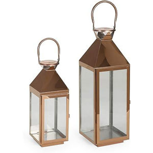 Farol Colgante de Metal y Vidrio con Acabado Dorado Antiguo, Ideal para Decoración de Iluminación en el Hogar, Ramadán y Eid - Product Image 1
