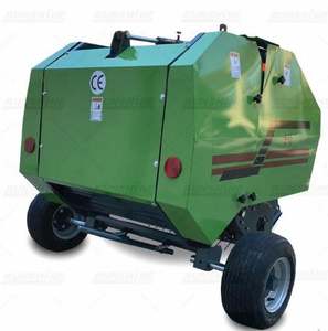 Presse à balles ronde multifonctionnelle Shaktiman 120 à chambre fixe 3500 kg, moteur de boîte de vitesses agricole orange avec composants d'engrenage fabriqués en Inde - Product Image 1