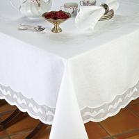 Nappes brodées tissées motif teint en fil pour les commandes en gros de textiles domestiques fournies dans le monde entier