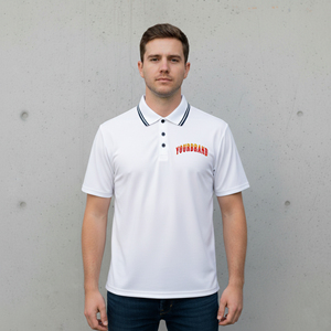 Nouveau Polo Homme 2026 Blanc à Manches Courtes en Coton Piqué Couleur Unie Décontracté Respirant Design Tricoté Coupe Classique - Product Image 3