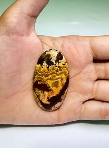 พลอยแจสเปอร์คาโบชองคุณภาพสูง 100% ธรรมชาติ รูปทรงวงรี สำหรับทำเครื่องประดับ ขายส่งจำนวนมากจากไจปุร์ - Product Image 2