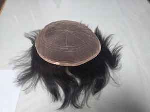 Toupee de Cabello Humano Remy Indio con Encaje Completo para Hombre, Rizado, 100% de Densidad, Corto, TAZ HAIR BANGLADESH - Product Image 6