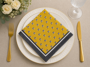 Floral <b>Linen</b> <b>Cloth</b> 100% <b>Linen</b> Napkin Square Printed Dinner Napkin Eco Friendly <b>Table</b> Decor for Home Dining - Product Image 5