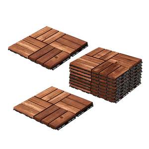 กระเบื้องพื้นไม้สักสี่เหลี่ยมคุณภาพสูงกันน้ำสำหรับห้องน้ำ ห้องนั่งเล่น และกลางแจ้ง ขายส่ง - Product Image 1