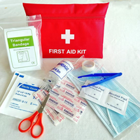 Mini trousse de premiers soins Portable petites trousses d'urgence compacte trousse de premiers soins pour voiture voyage maison Camping randonnée en plein air