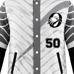 Gray and White Baseball Jacket and <b>Pants</b> Set Full Sleeve Button Up Top with Matching <b>Pants</b> Comfortable Team Sports Outfit - Product Image 5