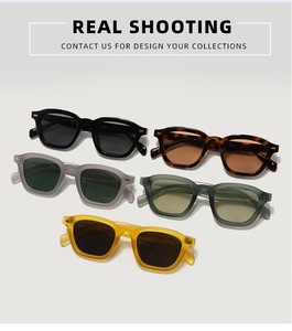 New Arrival Luxury Brand Sunglasses for Men and Women Square <b>Frame</b> Designer Lunette De Soleil with UV400 Lenses - Product Image 6