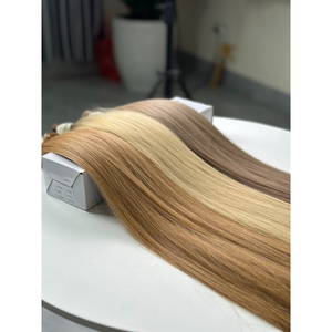 Extensiones de Cabello Humano Vietnamita Rubio Marrón a Granel, Liso Extremo, Doble Trama, Sedoso, Brillante, Trama Única, Adhesivas - Product Image 2