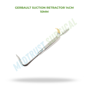 Rétracteur à aspiration Gerbault 14cm 10mm, instrument chirurgical pour la chirurgie plastique et le lifting du cou - Product Image 2