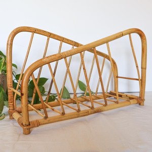 Soporte de mimbre de lujo para periódicos, contenedor de alta calidad para revistas, accesorios de oficina - Product Image 4