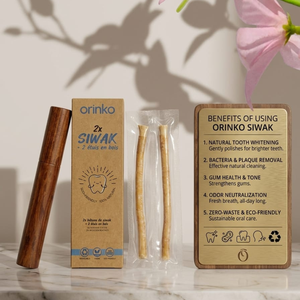 Paquete de 2 Palitos de Limpieza Dental Miswak Herbales Frescos Premium, Palitos Naturales para el Cuidado Bucal con Soporte de Madera, Precio Económico - Product Image 4