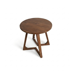 Solid Teak Premium Modern Wholesale Helix <b>Coffee</b> <b>Table</b> <b>Walnut</b> Finish Living Room Furniture for Living Room Cafe Hospitality Use - Product Image 1