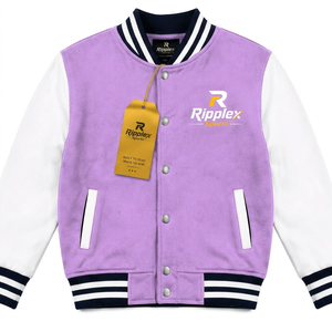 Soft and stylish kids varsity jacket perfect for school casual wear outdoor fun and daily comfort everyday fun and outdoor play - Product Image 1