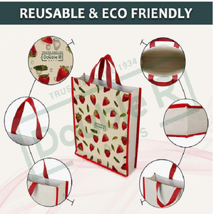 Heavy Duty Eco Friendly Cotton Tote Shopping <b>Bag</b> <b>Large</b> Reusable <b>Canvas</b> Carry <b>Bag</b> with Strong Handles for Grocery and Market - Product Image 4