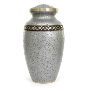 Urnas de cremación de latón de alta calidad con hermoso grabado, urnas funerarias de Metal con acabado de mármol negro dorado y gris - Product Image 1