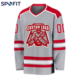 Jersey de Hockey sobre Hielo Sublimado Personalizado 2026, Nombre y Número del Equipo Personalizados, Ropa Deportiva de Poliéster Transpirable, de Secado Rápido y Duradera - Product Image 1