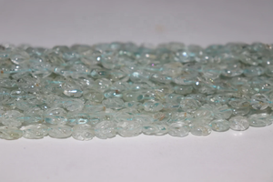 Perles de sculpture aigue-marine forme ovale bleue 6*8mm 16 pouces pierre naturelle pour la fabrication de bijoux - Product Image 4