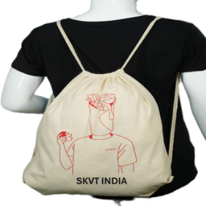 Custom Fashion Waterproof Canvas <b>Drawstring</b> <b>Backpack</b> with Organic Cotton Lining for Travel Sports & Shopping Personalized Logo - Product Image 1