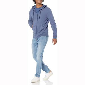 ODMOEM Vente en gros de sweats à capuche pour hommes de toutes tailles, sweats à capuche entièrement zippés avec logo personnalisé pour homme et femme, sweats à capuche de haute qualité avec fermeture éclair - Product Image 2