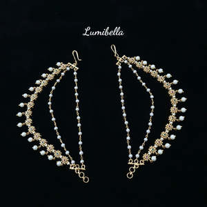 Fine Body Chain Matte Floral Ear Chain - Product Image 2