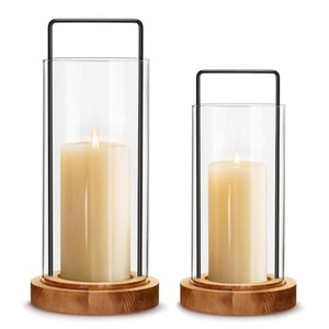 Aqdus Saleem TK-LANTERN11 Porte-bougie carré en bois de teck avec insert en verre - Décoration artisanale pour la maison en gros - Product Image 2