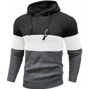 Sudadera con Capucha de Punto Térmico con Mangas Raglán, Tejido Grueso, para Otoño e Invierno, Transpirable - Product Image 3