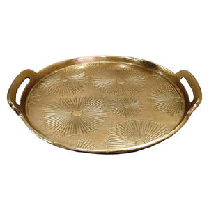 plato de metal de estilo indio tradicional, duradero, ecológico, reutilizable, perfecto para comidas familiares y cenas festivas - Product Image 6