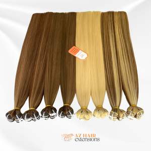 Vente en gros d'extensions de cheveux Remy de haute qualité 100g Double trame à la machine paquets de cheveux vietnamiens bruts à cuticules alignées - Product Image 2