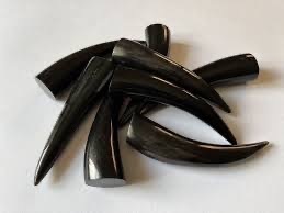 Cuerno de Búfalo Natural Ecológico con Punta Pulida, Diseño Rústico Moderno, Alta Calidad, Negro - Product Image 2