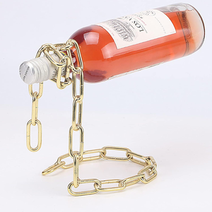 Estante para Vino de Metal Ligero, Ecológico y Hecho a Mano, para Almacenamiento Decorativo en Mesa, Bar en Casa, Sala de Estar, Múltiple - Product Image 3
