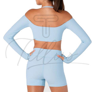 สินค้าใหม่ เสื้อครอปท็อปไซส์ใหญ่สำหรับผู้หญิง เสื้อยืดแขนยาวเรียบๆ เสื้อผู้หญิงและเสื้อเชิ้ตสำหรับผู้หญิง - Product Image 5